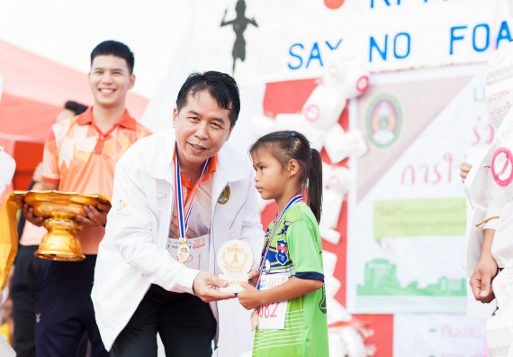 ภาพกิจกรรม คณะวิทยาศาสตร์และเทคโนโลยี เข้าร่วมกิจกรรม KPRU So Fun Run Say No Foam งานเดินวิ่งเพื่อสุขภาพ รักสุขภาพ เลิกใช้โฟม