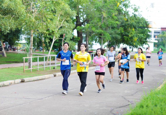 ภาพกิจกรรม คณะวิทยาศาสตร์และเทคโนโลยี เข้าร่วมกิจกรรม KPRU So Fun Run Say No Foam งานเดินวิ่งเพื่อสุขภาพ รักสุขภาพ เลิกใช้โฟม
