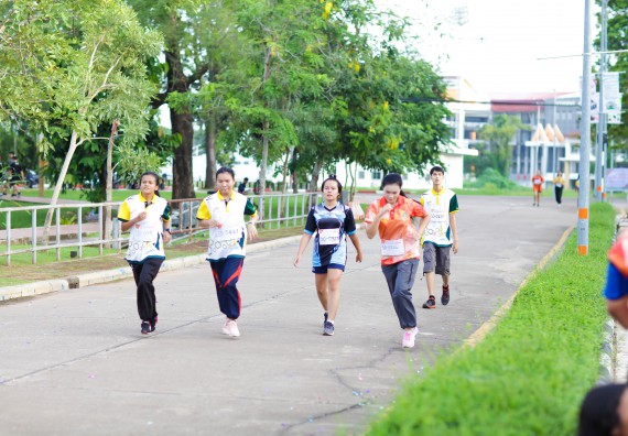 ภาพกิจกรรม คณะวิทยาศาสตร์และเทคโนโลยี เข้าร่วมกิจกรรม KPRU So Fun Run Say No Foam งานเดินวิ่งเพื่อสุขภาพ รักสุขภาพ เลิกใช้โฟม