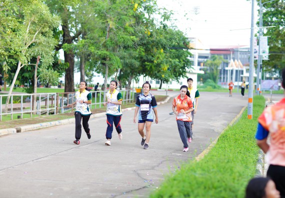 ภาพกิจกรรม คณะวิทยาศาสตร์และเทคโนโลยี เข้าร่วมกิจกรรม KPRU So Fun Run Say No Foam งานเดินวิ่งเพื่อสุขภาพ รักสุขภาพ เลิกใช้โฟม