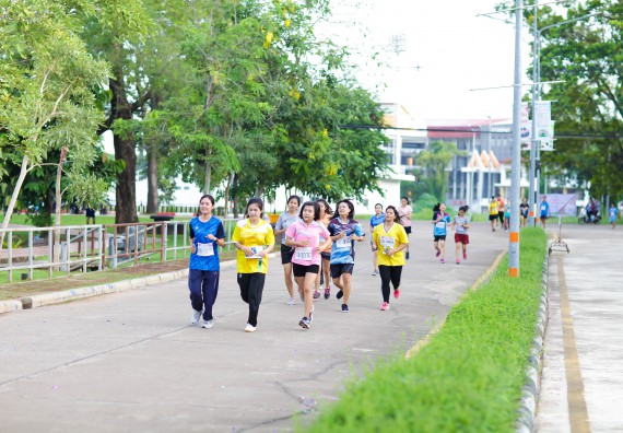 ภาพกิจกรรม คณะวิทยาศาสตร์และเทคโนโลยี เข้าร่วมกิจกรรม KPRU So Fun Run Say No Foam งานเดินวิ่งเพื่อสุขภาพ รักสุขภาพ เลิกใช้โฟม