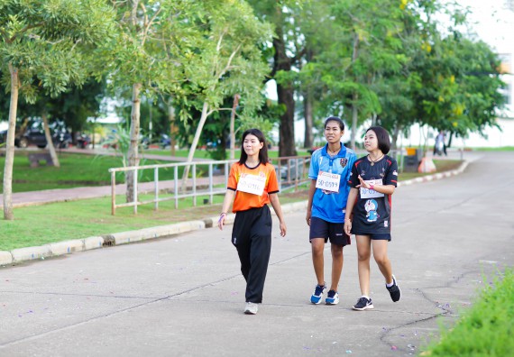 ภาพกิจกรรม คณะวิทยาศาสตร์และเทคโนโลยี เข้าร่วมกิจกรรม KPRU So Fun Run Say No Foam งานเดินวิ่งเพื่อสุขภาพ รักสุขภาพ เลิกใช้โฟม