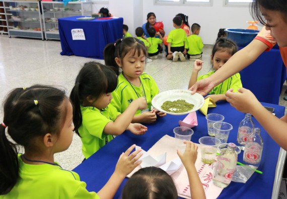 ภาพกิจกรรม คณะวิทยาศาสตร์และเทคโนโลยี จัดค่ายวิทยาศาสตร์โรงเรียนสาธิตฯ อนุบาล