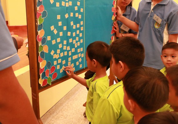 ภาพกิจกรรม คณะวิทยาศาสตร์และเทคโนโลยี จัดค่ายวิทยาศาสตร์โรงเรียนสาธิตฯ อนุบาล