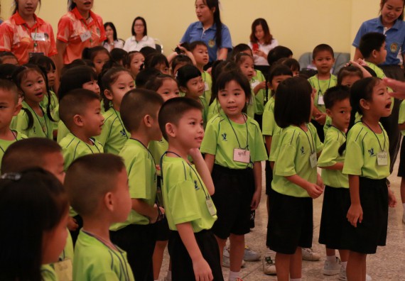 ภาพกิจกรรม คณะวิทยาศาสตร์และเทคโนโลยี จัดค่ายวิทยาศาสตร์โรงเรียนสาธิตฯ อนุบาล