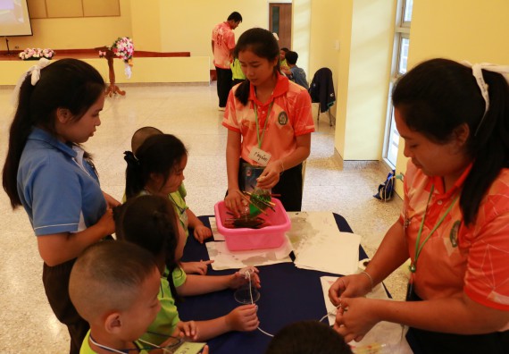 ภาพกิจกรรม คณะวิทยาศาสตร์และเทคโนโลยี จัดค่ายวิทยาศาสตร์โรงเรียนสาธิตฯ อนุบาล