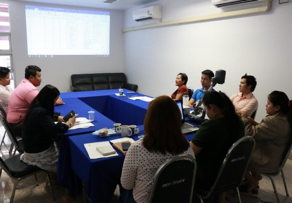 ภาพกิจกรรม คณะวิทยาศาสตร์และเทคโนโลยี จัดประชุมการจัดทำรายงานการวางระบบการควบคุมภายใน ประจำปีงบประมาณ 2561