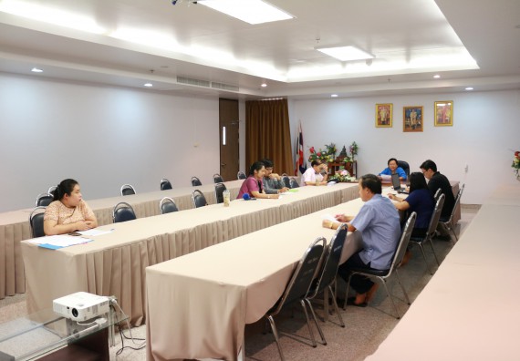 ภาพกิจกรรม คณะวิทยาศาสตร์และเทคโนโลยี จัดประชุมคณะกรรมการกำกับติดตามการดำเนินการจัดทำองค์กรปลอดภาชนะโฟมบรรจุอาหาร