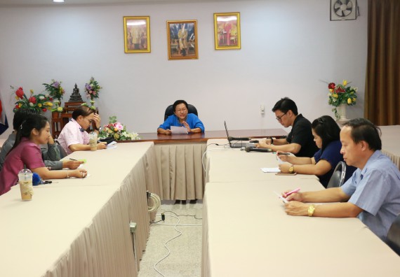 ภาพกิจกรรม คณะวิทยาศาสตร์และเทคโนโลยี จัดประชุมคณะกรรมการกำกับติดตามการดำเนินการจัดทำองค์กรปลอดภาชนะโฟมบรรจุอาหาร