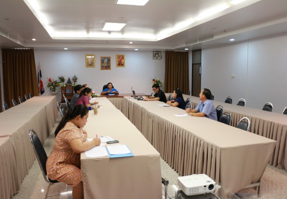 ภาพกิจกรรม คณะวิทยาศาสตร์และเทคโนโลยี จัดประชุมคณะกรรมการกำกับติดตามการดำเนินการจัดทำองค์กรปลอดภาชนะโฟมบรรจุอาหาร