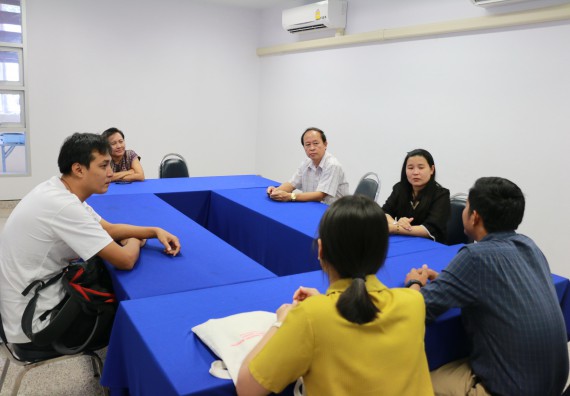 ภาพกิจกรรม คณะวิทยาศาสตร์และเทคโนโลยี  จัดการแลกเปลี่ยนข้อมูลหรือขอรับคำปรึกษาการจดอนุสิทธิบัตร สิทธิบัตร จากผลงานวิชาการหรืองานวิจัยฯ