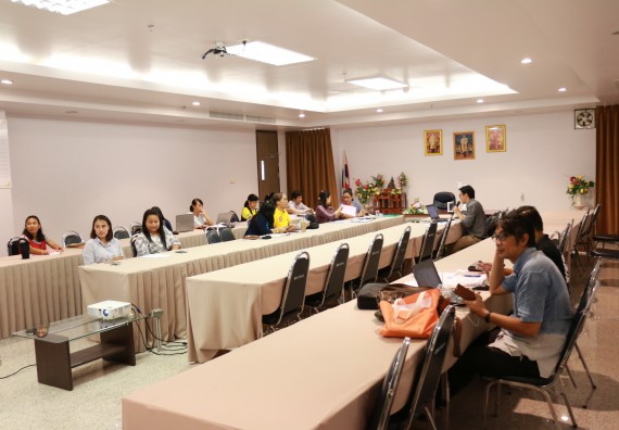 ภาพกิจกรรม คณะวิทยาศาสตร์และเทคโนโลยี เข้าร่วมการกำกับติดตามการดำเนินงานตามองค์ประกอบการประกันคุณภาพการศึกษาของหลักสูตรและคณะ ภาคการศึกษา 1/2561