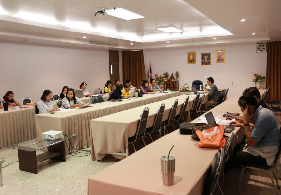 ภาพกิจกรรม คณะวิทยาศาสตร์และเทคโนโลยี เข้าร่วมการกำกับติดตามการดำเนินงานตามองค์ประกอบการประกันคุณภาพการศึกษาของหลักสูตรและคณะ ภาคการศึกษา 1/2561