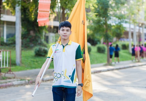 ภาพกิจกรรม สโมสรนักศึกษา เข้าร่วมงานราชภัฏลอยกระทงวิถีไทย ห่มสไบไร้โฟม