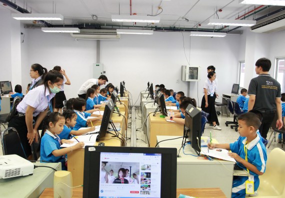 ภาพกิจกรรม คณะวิทยาศาสตร์และเทคโนโลยี จัดกิจกรรมโครงการฝึกทักษะการเรียนรู้ค่ายวิทยาศาสตร์