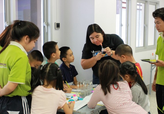 ภาพกิจกรรม คณะวิทยาศาสตร์และเทคโนโลยี จัดกิจกรรมโครงการฝึกทักษะการเรียนรู้ค่ายวิทยาศาสตร์