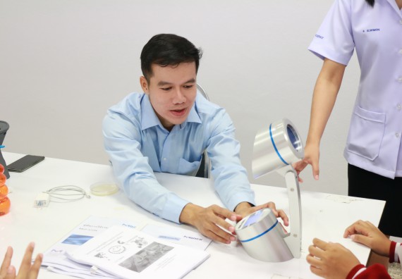 ภาพกิจกรรม โปรแกรมวิชาวิทยาศาสตร์และเทคโนโลยีการอาหาร จัดอบรมเชิงปฏิบัติการ เรื่อง อาหารปลอดภัยในโรงเรียน