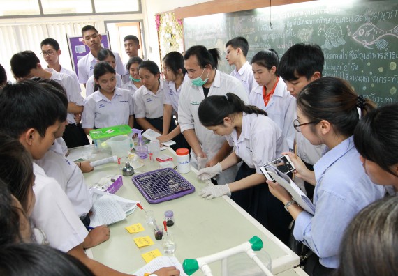 ภาพกิจกรรม คณะวิทยาศาสตร์และเทคโนโลยี จัดค่ายวิทยาศาสตร์โรงเรียนตากพิทยาคม