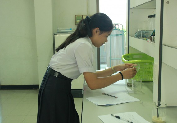 ภาพกิจกรรม โปรแกรมวิชาวิทยาศาสตร์และเทคโนโลยีการอาหาร จัดอบรมเชิงปฏิบัติการ เรื่อง อาหารปลอดภัยในโรงเรียน