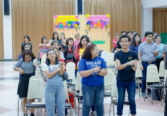 ภาพกิจกรรม คณะวิทยาศาสตร์และเทคโนโลยี เข้าร่วมอบรมหลักสูตร 5 ขั้น ปั้นหุ่นดี สุขภาพดี ด้วยวิธีธรรมชาติ