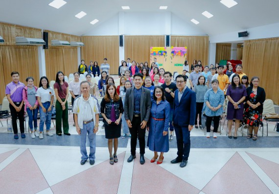 ภาพกิจกรรม คณะวิทยาศาสตร์และเทคโนโลยี เข้าร่วมอบรมหลักสูตร 5 ขั้น ปั้นหุ่นดี สุขภาพดี ด้วยวิธีธรรมชาติ