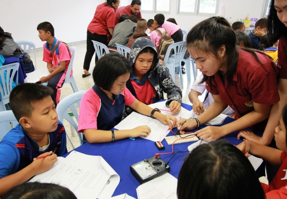 ภาพกิจกรรม คณะวิทยาศาสตร์และเทคโนโลยี จัดค่ายวิทยาศาสตร์ตามโครงการพัฒนาศักยภาพผู้เรียนในระดับการศึกษาขั้นพื้นฐาน ระยะที่ 2 ประจำปีงบประมาณ 2562