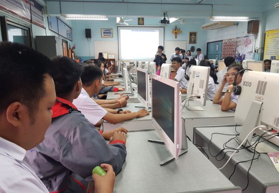 ภาพกิจกรรม โปรแกรมวิชาวิทยาการคอมพิวเตอร์ จัดอบรมการสร้างภาพลักษณ์และประชาสัมพันธ์หลักสูตรวิทยาการคอมพิวเตอร์ โครงการบริการวิชาการการอบรมเชิงปฏิบัติการด้านวิทยาการคอมพิวเตอร์ ประจำปี 2562