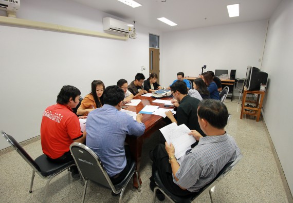 ภาพกิจกรรม คณะวิทยาศาสตร์และเทคโนโลยี จัดประชุมหารือ เรื่อง การรับนักศึกษา ประจำปีการศึกษา 2562