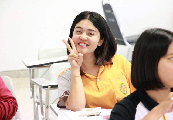 ภาพกิจกรรม คณะวิทยาศาสตร์และเทคโนโลยี จัดโครงการพัฒนาทักษะภาษาอังกฤษสำหรับนักศึกษาคณะวิทยาศาสตร์และเทคโนโลยี