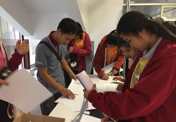 ภาพกิจกรรม คณะวิทยาศาสตร์และเทคโนโลยี จัดโครงการพัฒนาทักษะภาษาอังกฤษสำหรับนักศึกษาคณะวิทยาศาสตร์และเทคโนโลยี