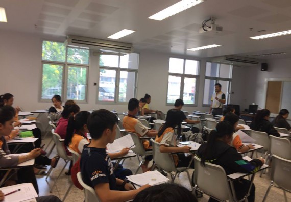 ภาพกิจกรรม คณะวิทยาศาสตร์และเทคโนโลยี จัดโครงการพัฒนาทักษะภาษาอังกฤษสำหรับนักศึกษาคณะวิทยาศาสตร์และเทคโนโลยี