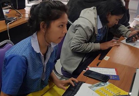 ภาพกิจกรรม โปรแกรมวิชาวิทยาการคอมพิวเตอร์ จัดกิจกรรมตามโครงการบริการวิชาการหลักสูตรเทคโนโลยีสารสนเทศ