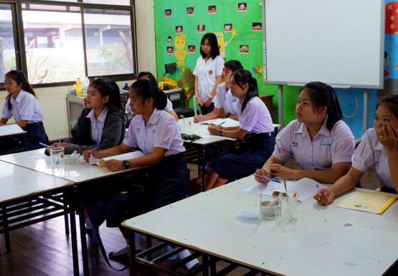 ภาพกิจกรรม โปรแกรมวิชาเคมี จัดอบรมเชิงปฏิบัติการการทำโครงงานทางเคมีโรงเรียนพรานกระต่ายพิทยาคม