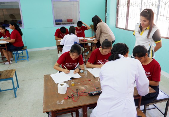 ภาพกิจกรรม โปรแกรมวิชาเคมี จัดอบรมเชิงปฏิบัติการการทำโครงงานทางเคมี