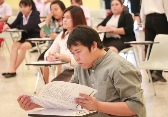 ภาพกิจกรรม คณะวิทยาศาสตร์และเทคโนโลยี จัดโครงการพัฒนาทักษะภาษาอังกฤษสำหรับนักศึกษาคณะวิทยาศาสตร์และเทคโนโลยี