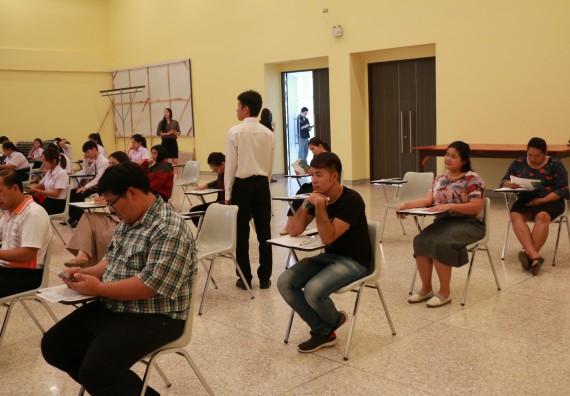 ภาพกิจกรรม คณะวิทยาศาสตร์และเทคโนโลยี จัดโครงการพัฒนาทักษะภาษาอังกฤษสำหรับนักศึกษาคณะวิทยาศาสตร์และเทคโนโลยี