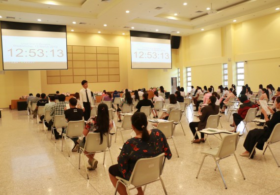 ภาพกิจกรรม คณะวิทยาศาสตร์และเทคโนโลยี จัดโครงการพัฒนาทักษะภาษาอังกฤษสำหรับนักศึกษาคณะวิทยาศาสตร์และเทคโนโลยี