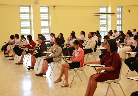 ภาพกิจกรรม คณะวิทยาศาสตร์และเทคโนโลยี จัดโครงการพัฒนาทักษะภาษาอังกฤษสำหรับนักศึกษาคณะวิทยาศาสตร์และเทคโนโลยี