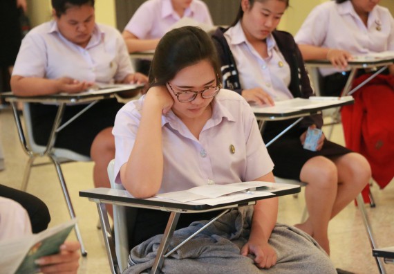 ภาพกิจกรรม คณะวิทยาศาสตร์และเทคโนโลยี จัดกิจกรรมพัฒนาทักษะด้านภาษาอังกฤษสำหรับนักศึกษาคณะวิทยาศาสตร์และเทคโนโลยี (สอบ TOEIC)