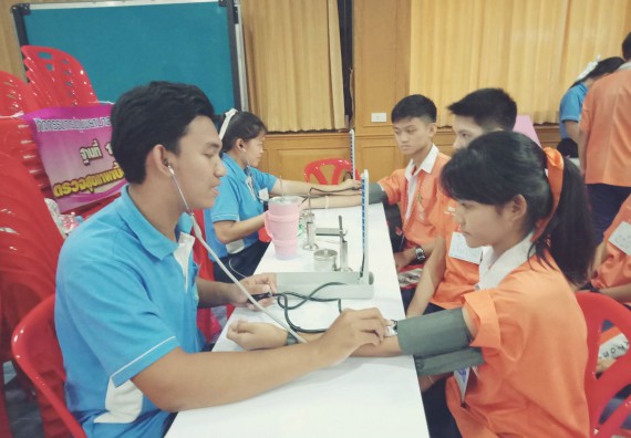 ภาพกิจกรรม โปรแกรมวิชาสาธารณสุขศาสตร์ จัดกิจกรรมบริการวิชาการด้านสุขภาพ ตามโครงการบริการวิขาการด้านสุขภาพแก่ชุมชน