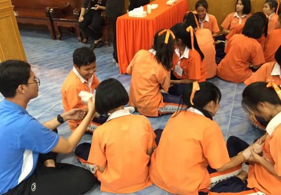 ภาพกิจกรรม โปรแกรมวิชาสาธารณสุขศาสตร์ จัดกิจกรรมปฐมพยาบาลเบื้องต้น