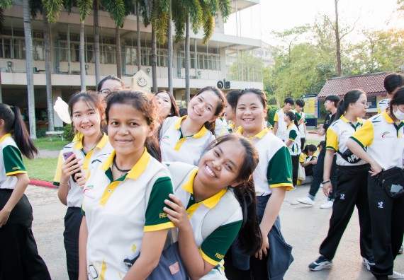 ภาพกิจกรรม สโมสรนักศึกษาคณะวิทยาศาสตร์และเทคโนโลยี จัดโครงการกีฬาสานสัมพันธ์น้องพี่ คณะวิทยาศาสตร์และเทคโนโลยี