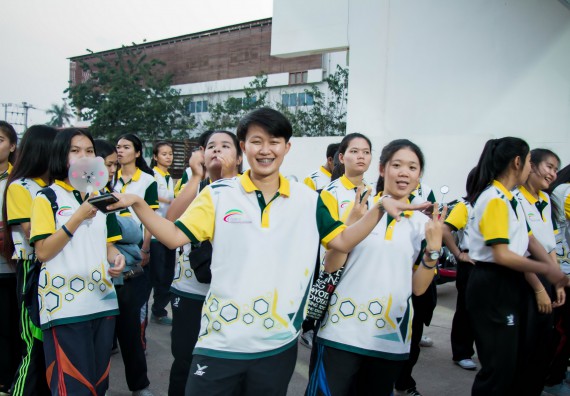 ภาพกิจกรรม สโมสรนักศึกษาคณะวิทยาศาสตร์และเทคโนโลยี จัดโครงการกีฬาสานสัมพันธ์น้องพี่ คณะวิทยาศาสตร์และเทคโนโลยี