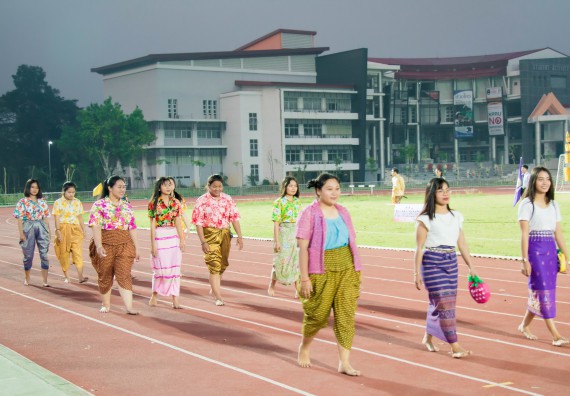 ภาพกิจกรรม สโมสรนักศึกษาคณะวิทยาศาสตร์และเทคโนโลยี จัดโครงการกีฬาสานสัมพันธ์น้องพี่ คณะวิทยาศาสตร์และเทคโนโลยี