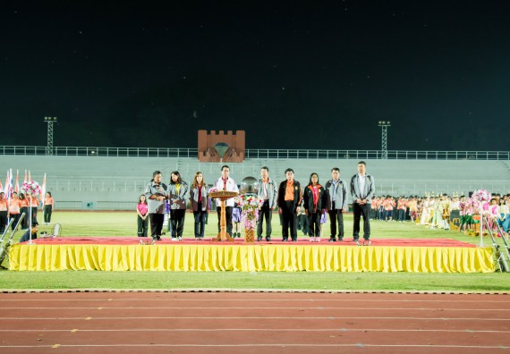 ภาพกิจกรรม สโมสรนักศึกษาคณะวิทยาศาสตร์และเทคโนโลยี จัดโครงการกีฬาสานสัมพันธ์น้องพี่ คณะวิทยาศาสตร์และเทคโนโลยี