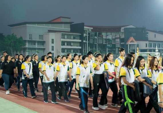 ภาพกิจกรรม สโมสรนักศึกษาคณะวิทยาศาสตร์และเทคโนโลยี จัดโครงการกีฬาสานสัมพันธ์น้องพี่ คณะวิทยาศาสตร์และเทคโนโลยี