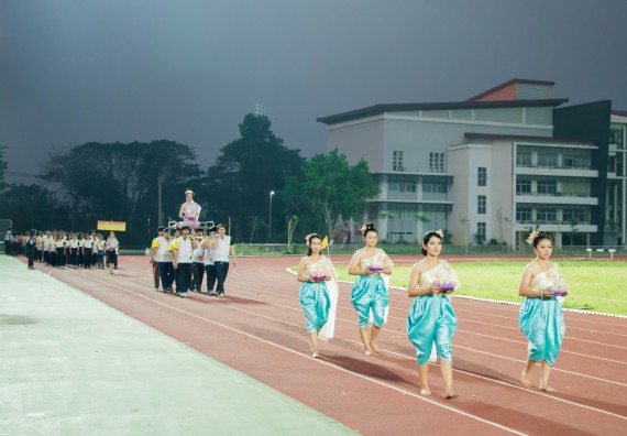ภาพกิจกรรม สโมสรนักศึกษาคณะวิทยาศาสตร์และเทคโนโลยี จัดโครงการกีฬาสานสัมพันธ์น้องพี่ คณะวิทยาศาสตร์และเทคโนโลยี
