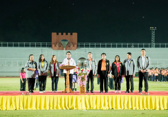 ภาพกิจกรรม สโมสรนักศึกษาคณะวิทยาศาสตร์และเทคโนโลยี จัดโครงการกีฬาสานสัมพันธ์น้องพี่ คณะวิทยาศาสตร์และเทคโนโลยี