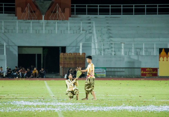 ภาพกิจกรรม สโมสรนักศึกษาคณะวิทยาศาสตร์และเทคโนโลยี จัดโครงการกีฬาสานสัมพันธ์น้องพี่ คณะวิทยาศาสตร์และเทคโนโลยี
