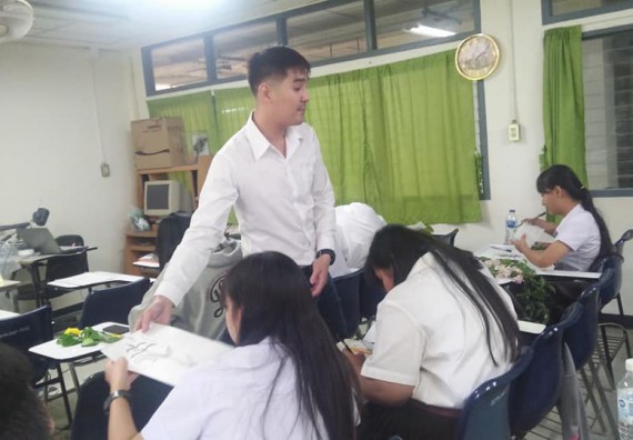 ภาพกิจกรรม โปรแกรมวิชาชีววิทยา	จัดกิจกรรมการอบรมวาดภาพทางวิทยาศาสตร์